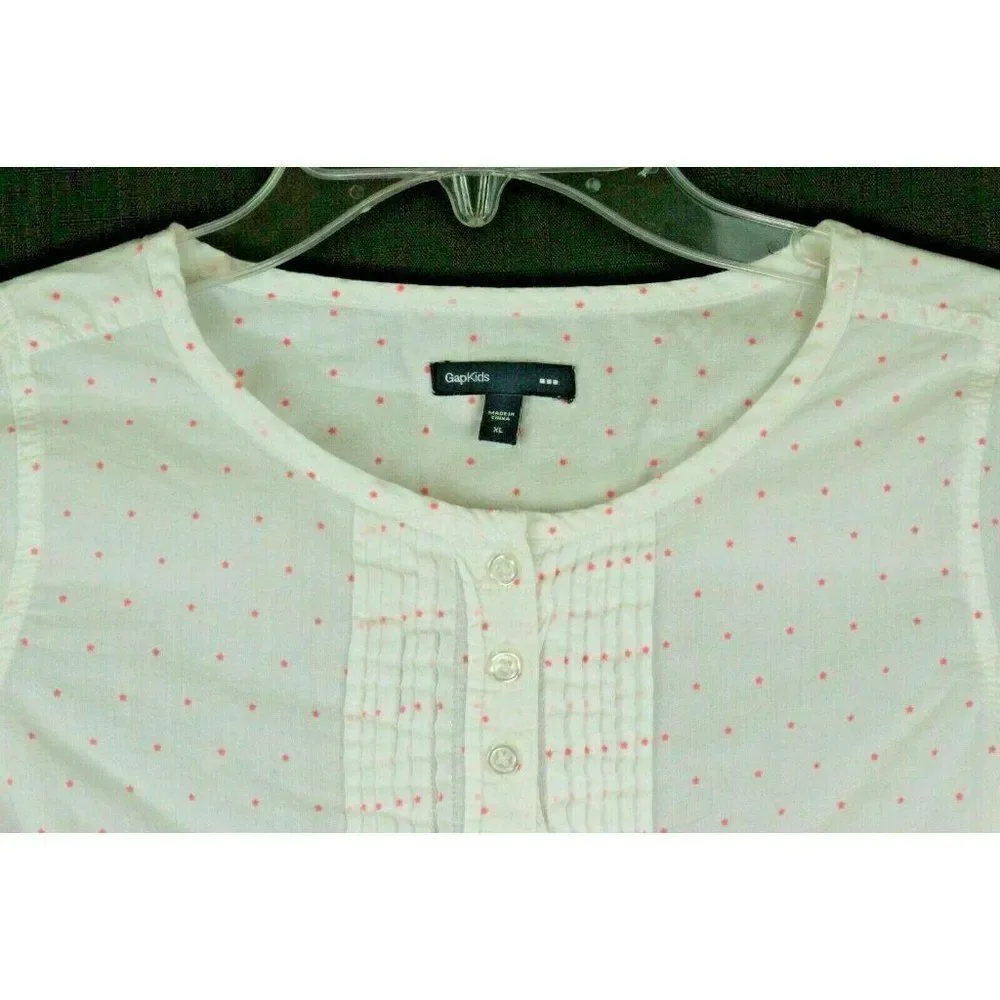 Gap Polka-Dot Shirt Girl's XL Pink